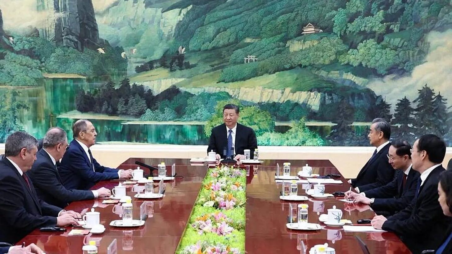 Foreign Minister Sergey Lavrov during a meeting with President of China Xi Jinping, Beijing, April 9, 2024. - Sputnik International, 1920, 10.04.2024
