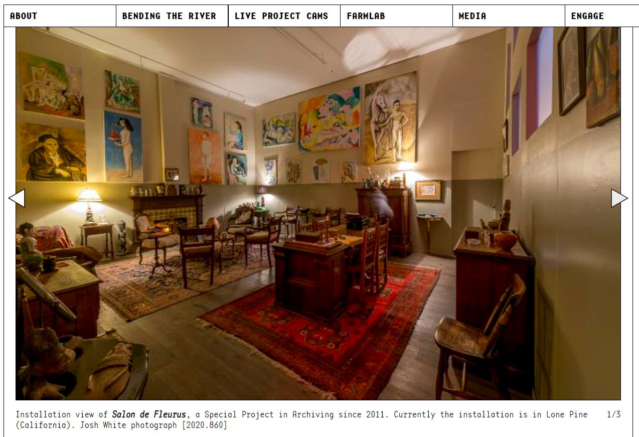 screenshot below from the Metabolic Studio website shows a wonderful recreation of what the Stein's salon may have looked like