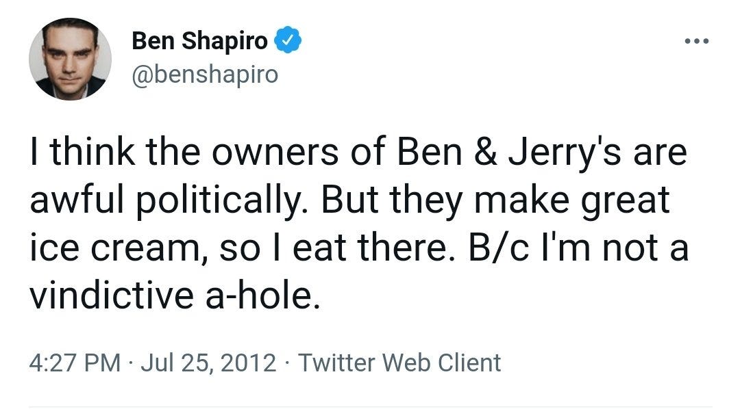 Ben Shapiro on X: "You're right. I've changed my mind. I learned that  mutually assured destruction is now a necessity." / X