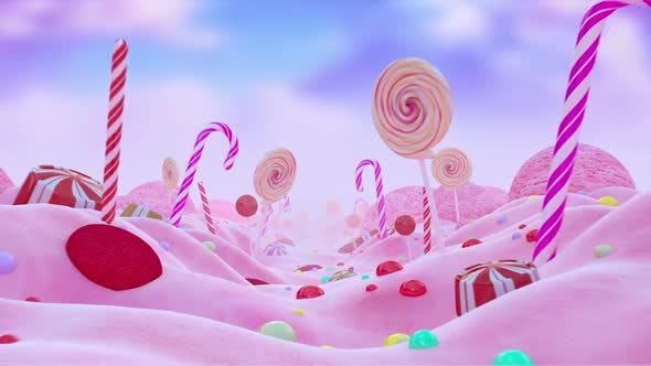 Candy Land Loop Background 2K | Candyland, Candy videos, Background
