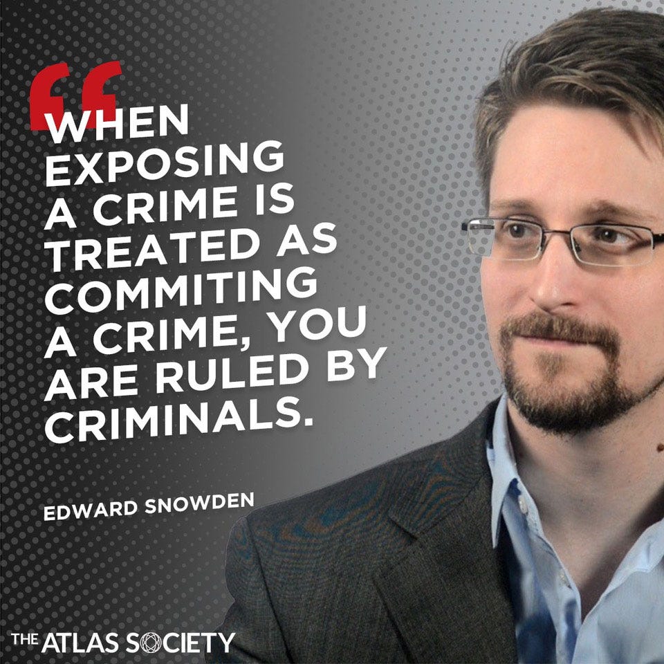 Edward Snowden Quote: When Exposing a Crime