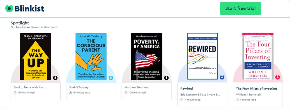 Blinkist: 5000 book titles in 15 minutes