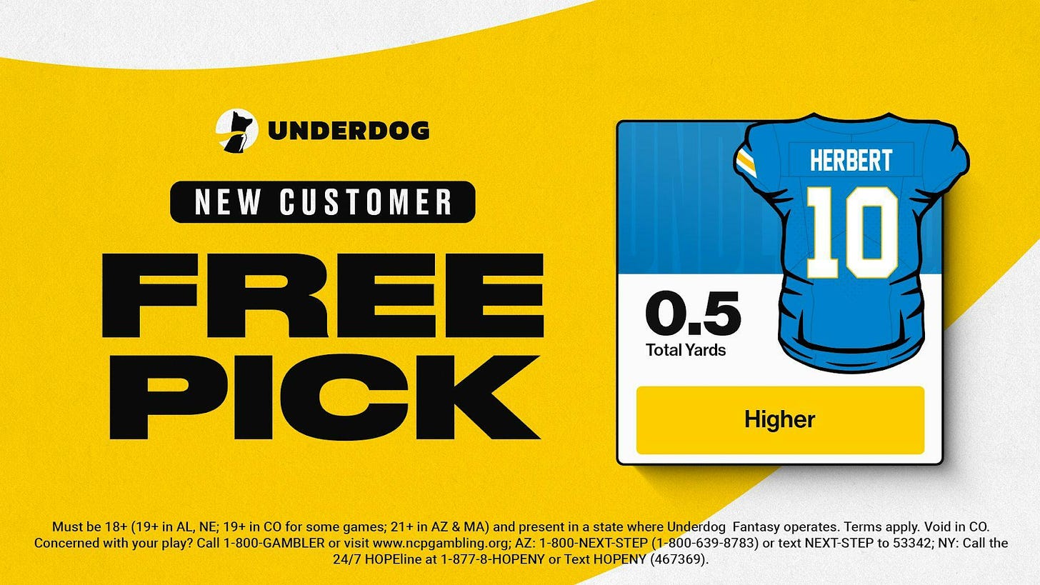 Underdog New Customer Free Pick