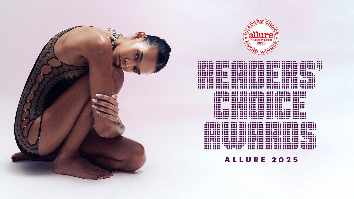 photo announcing the 2025 readers choice awards with a model crouched down on the floor photo announcing the 2025 readers choice awards with a model crouched down on the floor