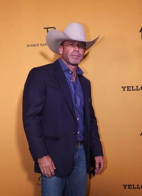 Yellowstone S05 Taylor Sheridan Premiere Blue Blazer