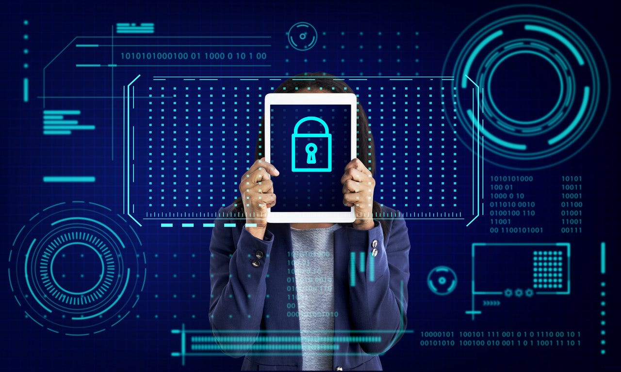 Gráfico de proteção de privacidade de segurança de senha de bloqueio de chave