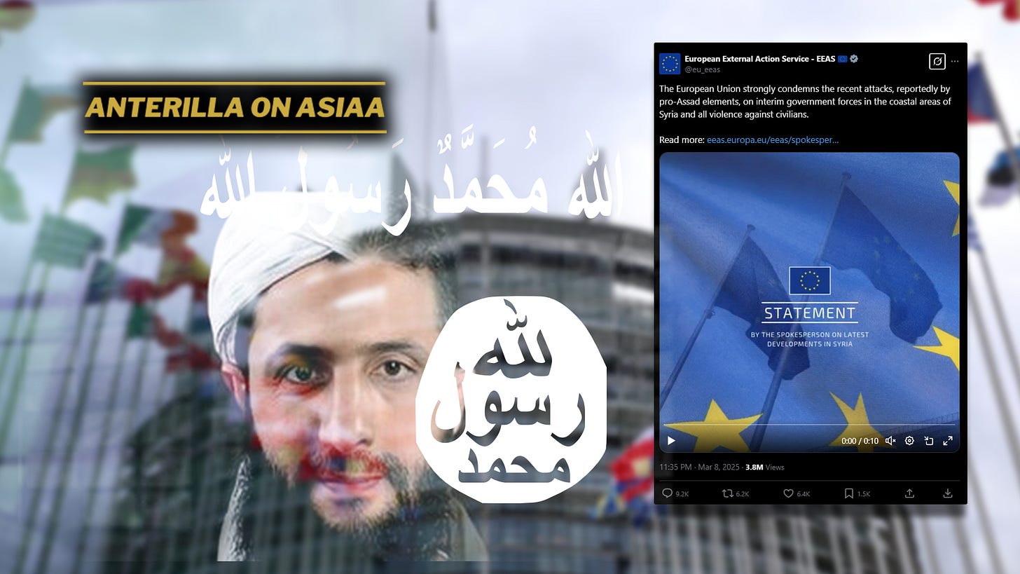 Syyrian “uusi hallitus” on ISIS, jota EU tukee sadoilla miljoonilla euroilla.