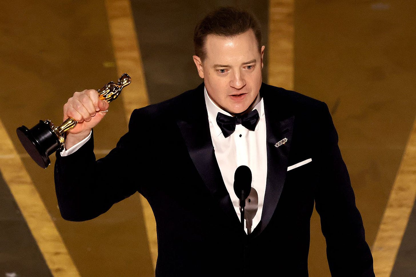 Brendan Fraser Overwhelmed as He Wins Best Actor at 2023 Oscars