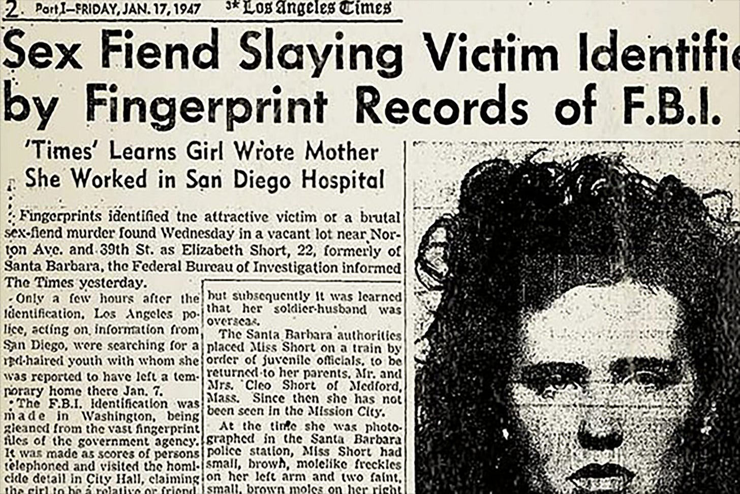 El enigma del asesinato de la Dalia Negra, Elizabeth Short El enigma del asesinato de la Dalia Negra, Elizabeth Short