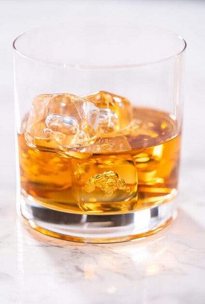 Premium Photo | Scotch on the rocks