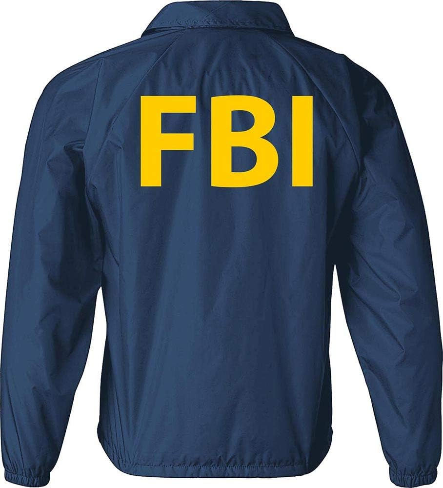 Smart People Clothing FBI Jacket with Reflective Decorations, Burt Macklin Costume.