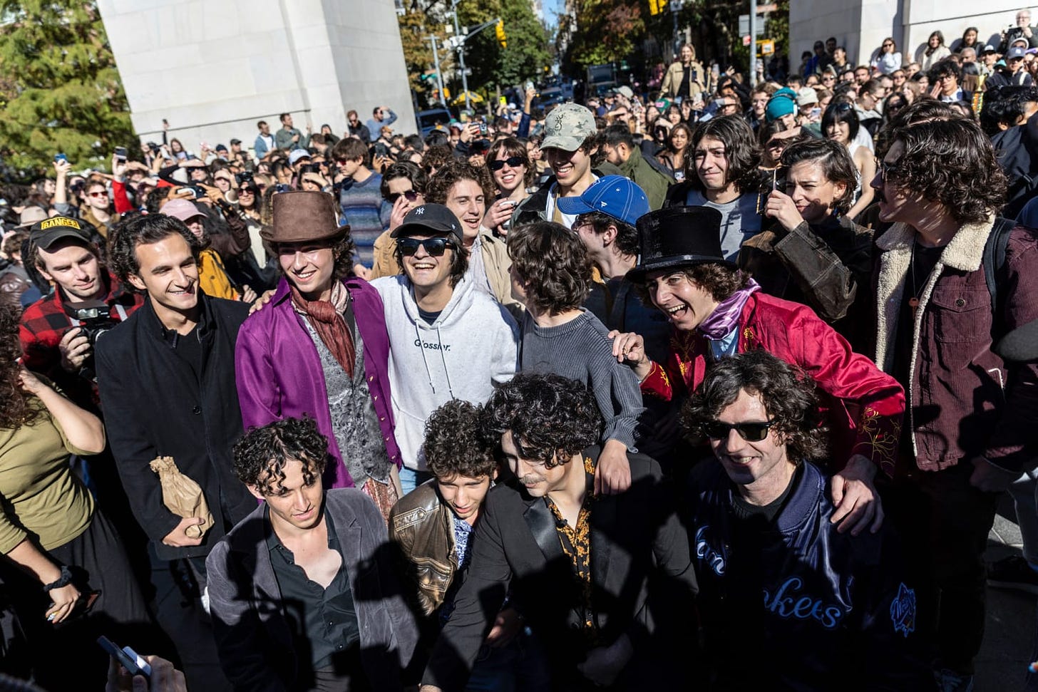 Timothée Chalamet crashes lookalike contest in New York City