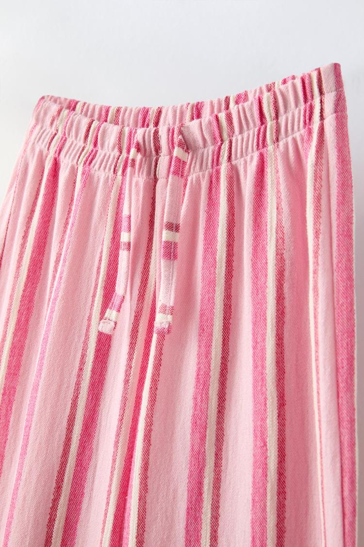 STRIPED TROUSERS - Pink by Zara - Image 2