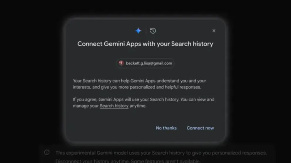 Cuidado con lo que buscas en Internet: la IA de Google ahora puede ver tu historial