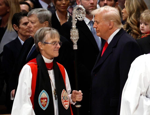 Trump calls National Cathedral bishop "nasty in tone" after her sermon  urges him to "have mercy" - CBS News