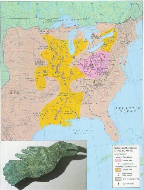 Geographic extent of Adena and Hopewell mound building cultures, 1500 ... Geographic extent of Adena and Hopewell mound building cultures, 1500 ...