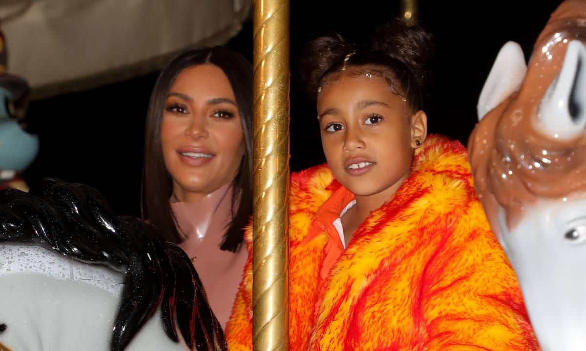 Kim Kardashian's daughter North West follows in dad Kanye West's footsteps with latest ...
