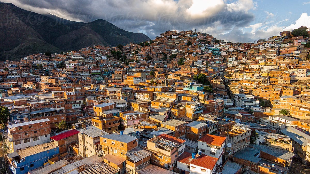 Favelas Of Petare Neighborhood. Caracas, Venezuela." by Stocksy Contributor  "Gabriel J. Diaz" - Stocksy