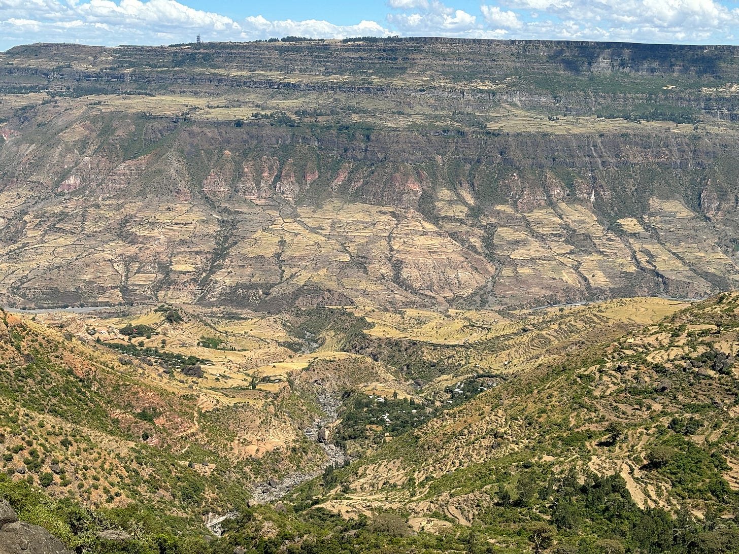 Canyon country near to Debra Libanos, north of Addis Ababa