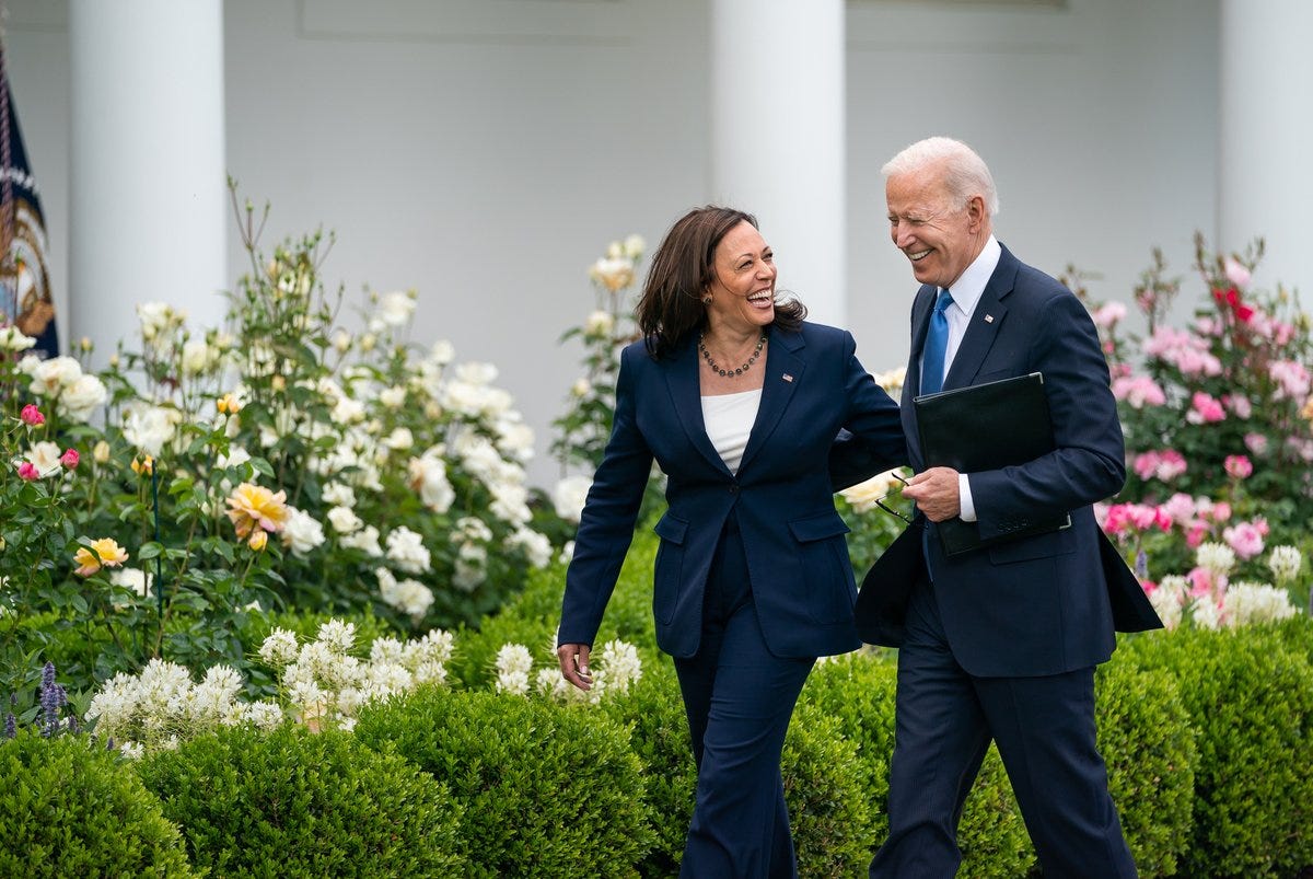 A photo of President Joe Biden and Vice President Kamala Harris