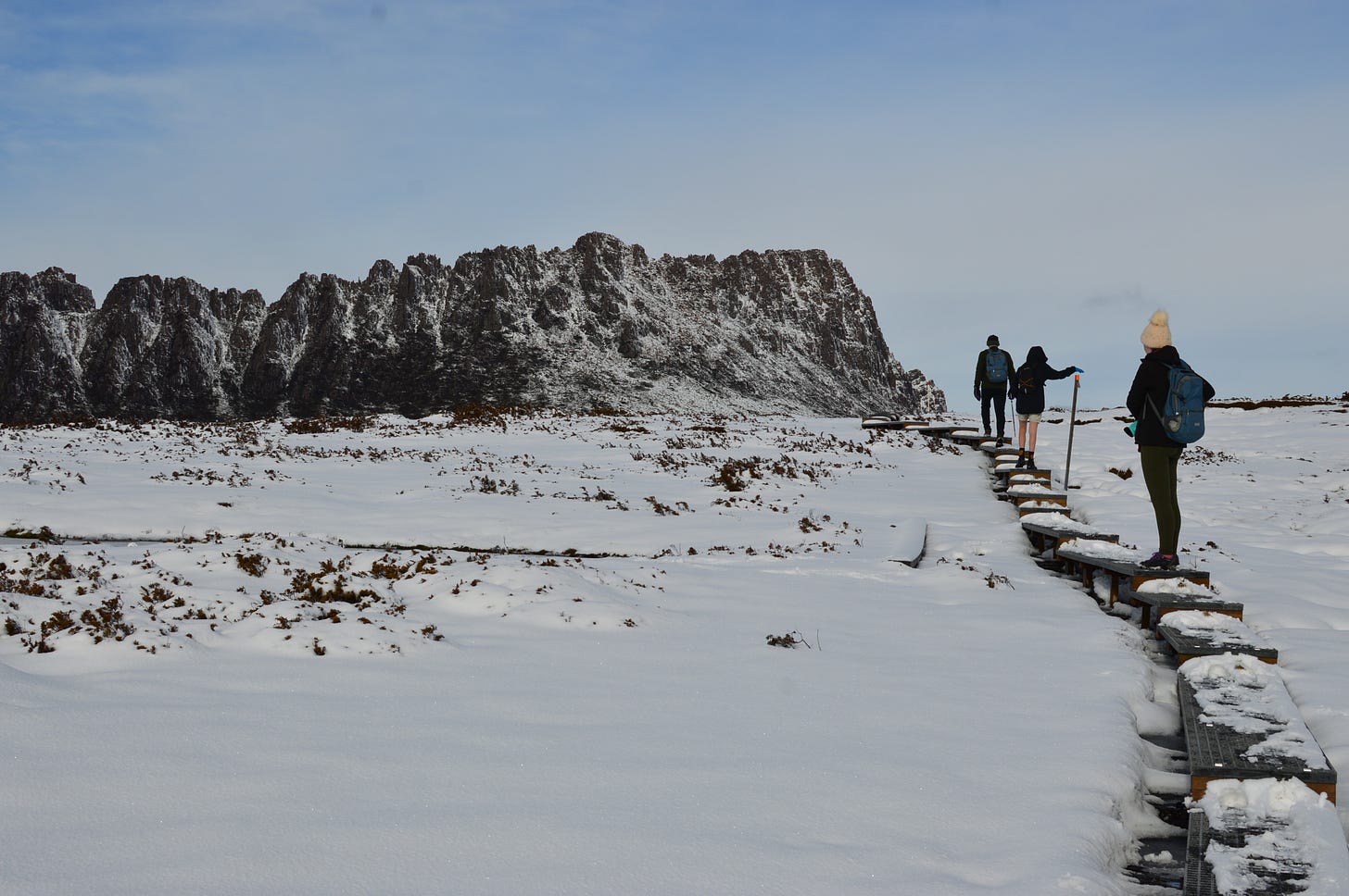 Walkers on Horse Track at Cradle Mountain