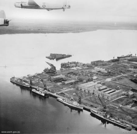 Singapore Naval Base June 1953