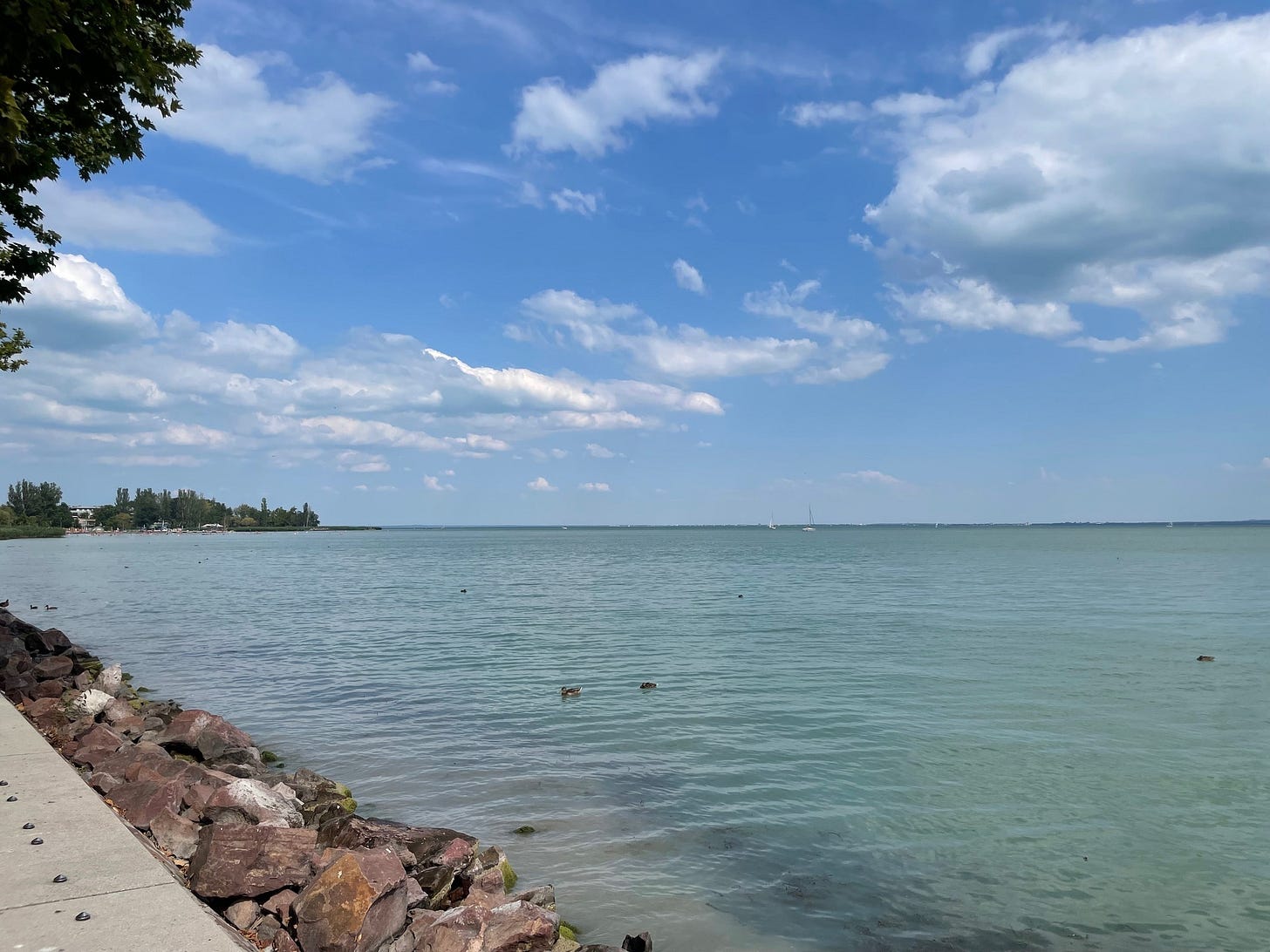 May be an image of horizon and lake