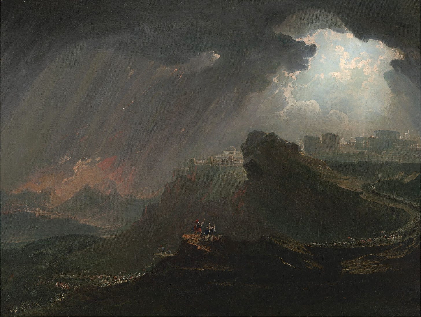 Joshua Commanding the Sun to Stand Still (c. 1840). Oil on canvas, 47.9 x 108.3 cm. Yale Center for British Art, New Haven, Connecticut