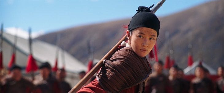 Liu Yifei as Mulan | Image credit: Disney