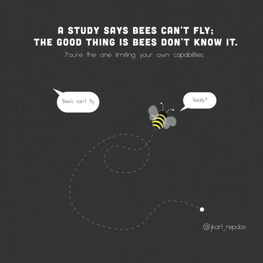 Minimal illustration of bee flying around.
A study says bees can't fly; the good thing is bees don't know it.