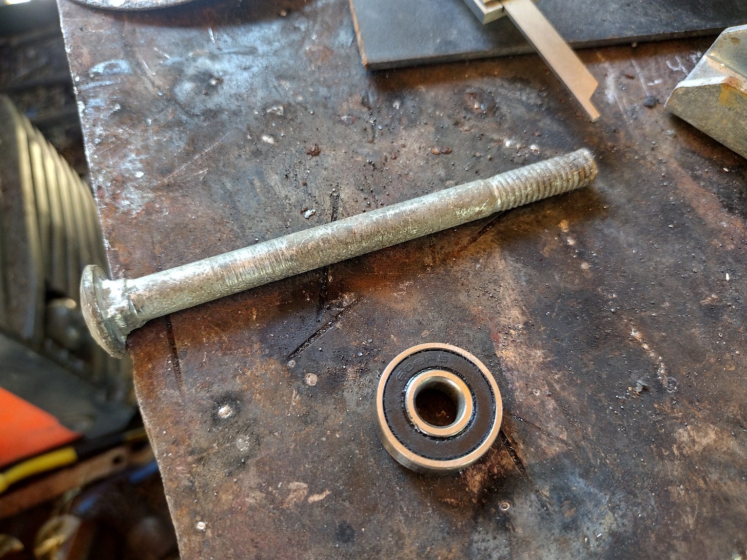 bearing and bolt