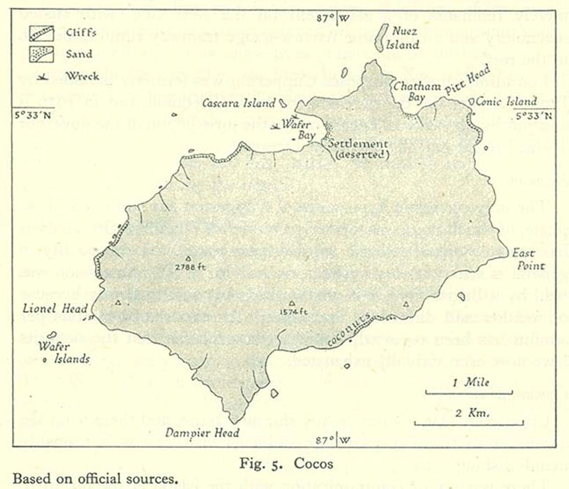 Naval Intelligence Division, Admiralty (UK). - Map Collection of the Perry-Castañeda Library, University of Texas. Originally from Pacific Islands: 2, Eastern Pacific, 1943. (Public Domain)