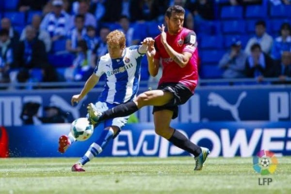 espanyol vs almeria christian stuani with felipe caicedo 2015 images