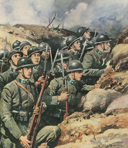 Paul Reed on X: "#OTD in 1917 The Battle of #Caporetto which led to the  routing of the Italian army & eventual arrival of British forces in Italy.  #WW1 https://t.co/XRcd8haqZH" / X