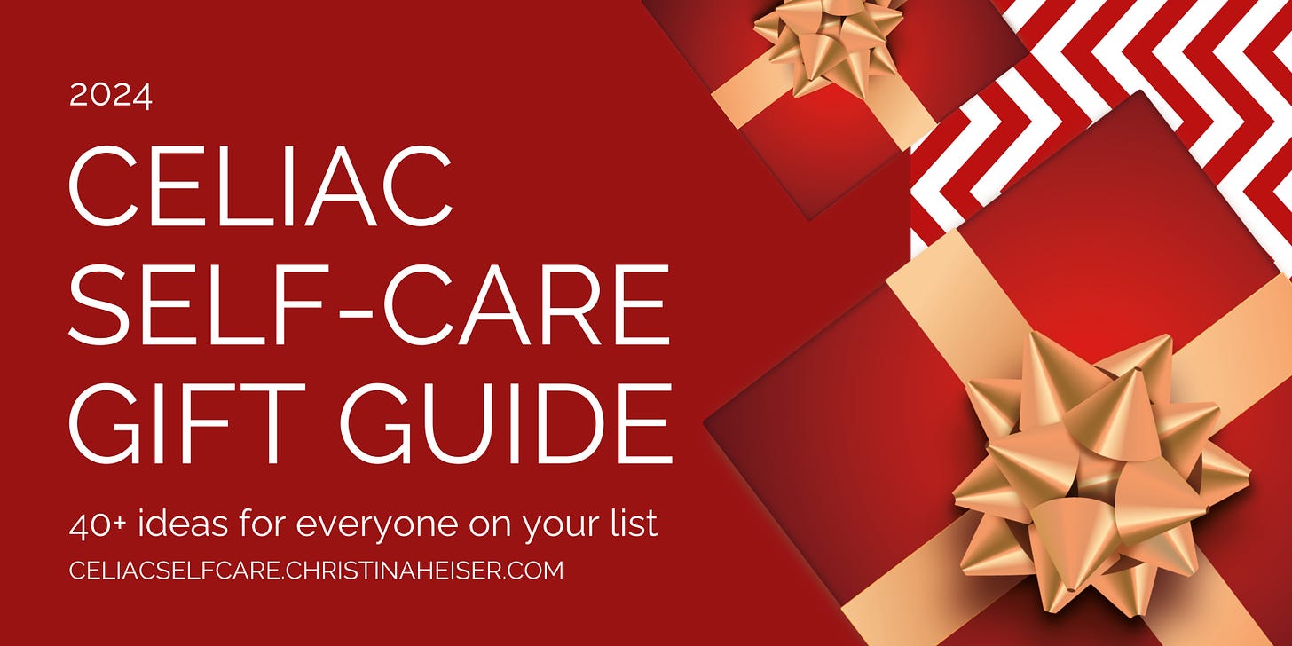 celiac self-care gift guide banner