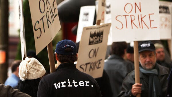 Writers Guild of America's Members walked the picket line in 2007.