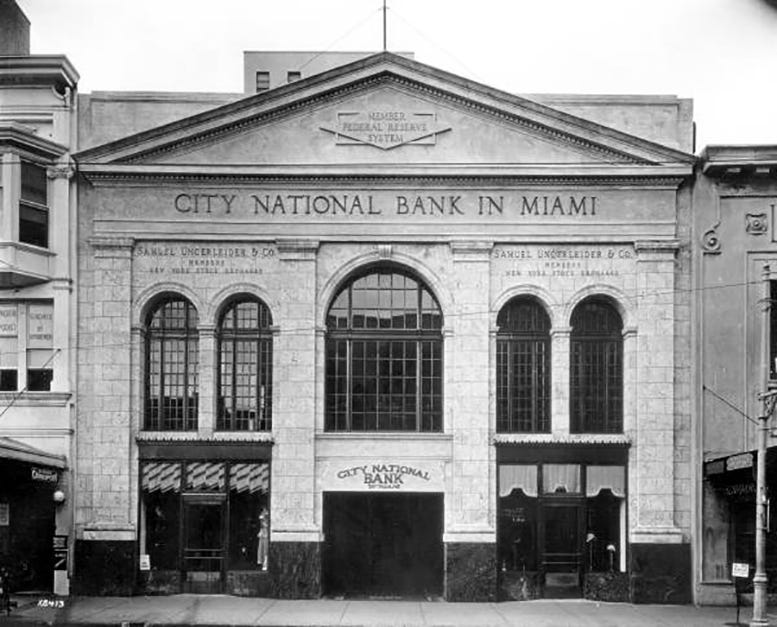 City National Bank in 1930