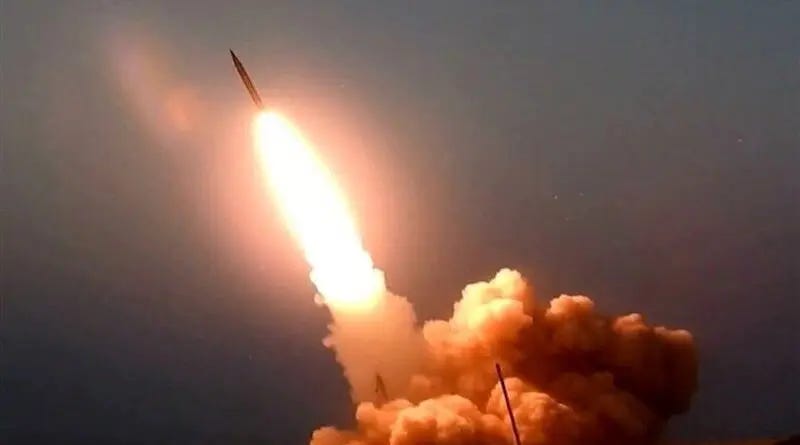 Iran launches a missile. Photo Credit: Mehr News Agency