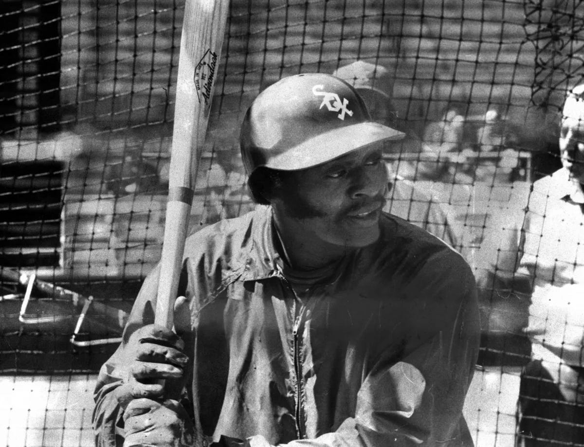 Dick Allen takes final preseason batting practice.