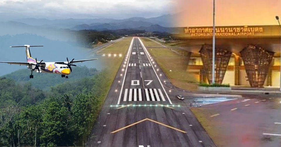 Betong International Airport aims to extend its runway to accommodate  larger aircraft - Pattaya Mail
