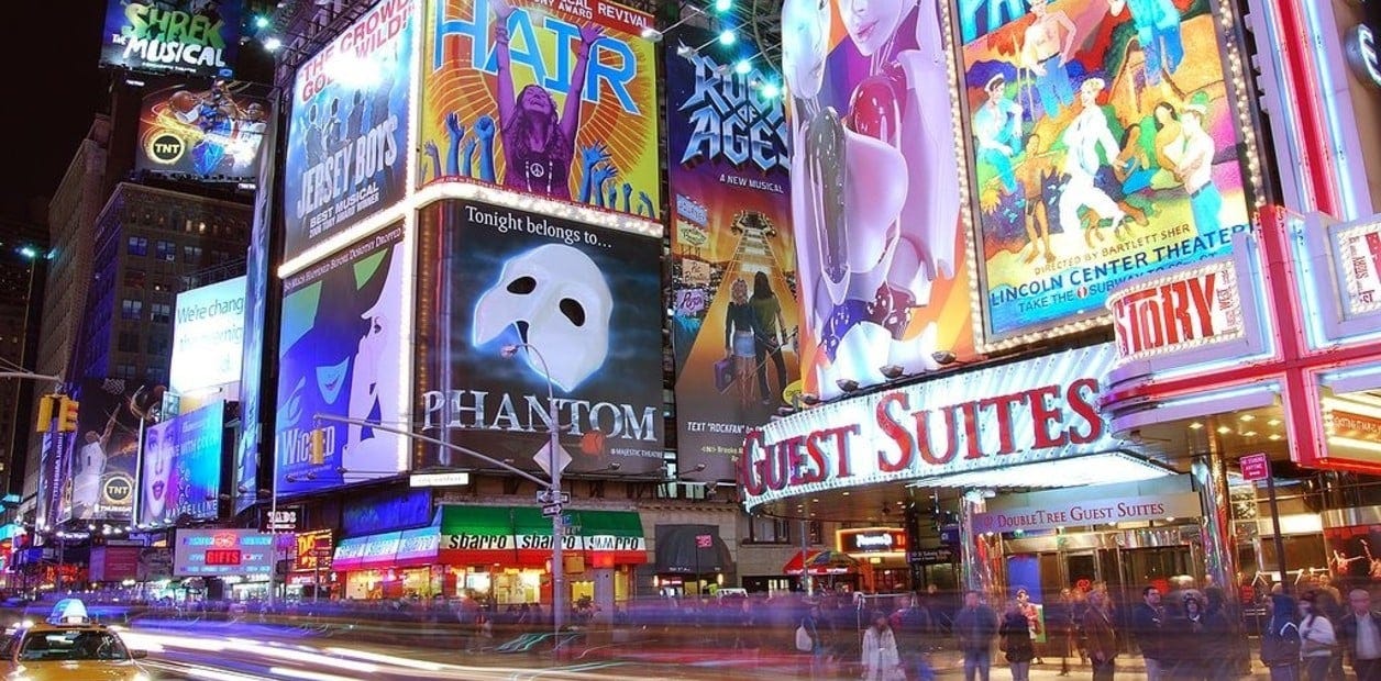 En Nueva York, Broadway es la meca del teatro