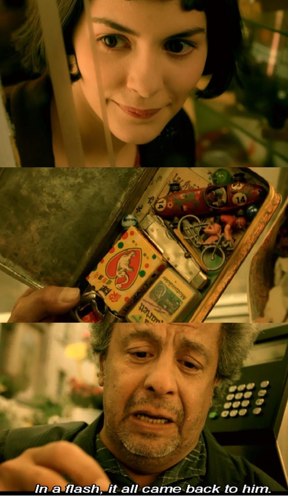 Dialogue from Film – “Amélie” ~~Tin box~~ | thingsthatmadeanimpression