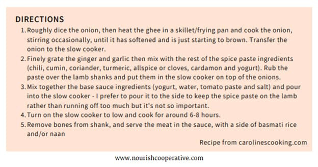 indian rogan josh directions