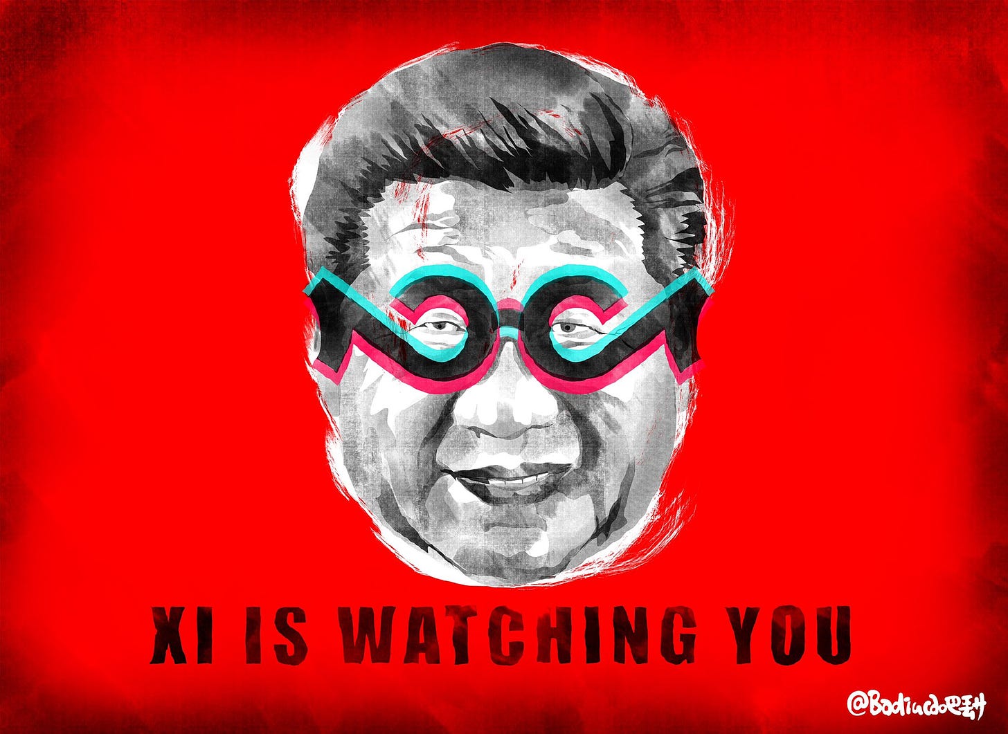 巴丢草Bad ї ucao on Twitter: "Big Brother Xi Is Watching You. My cartoon for  next Monday's @theage and @smh on #TikTok confirms US user data can be  accessed in China.