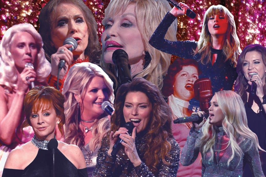 A+compilation+of+the+women+who+have+graced+Country+Radio+through+the+years.