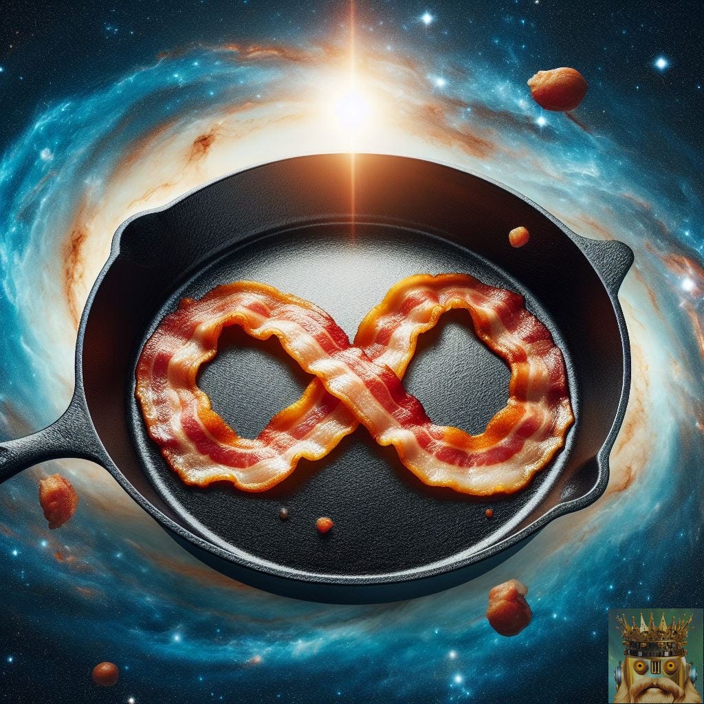 INFINITE BACON! THAT IS THE PROMISE OF THE GOOD LARD!