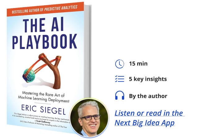 The AI Playbook Eric Siegel Next Big Idea Club