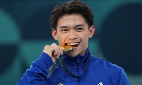 Mac and cheese for life! Philippines' heartfelt gifts to Carlos Yulo after  double Olympic gold | Philippines | The Guardian
