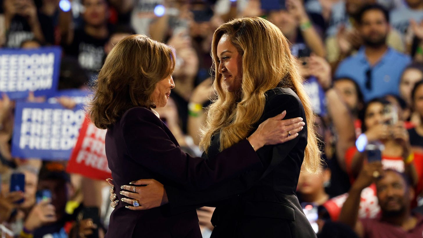 Beyonce makes rare political appearance in Texas for Kamala Harris ...