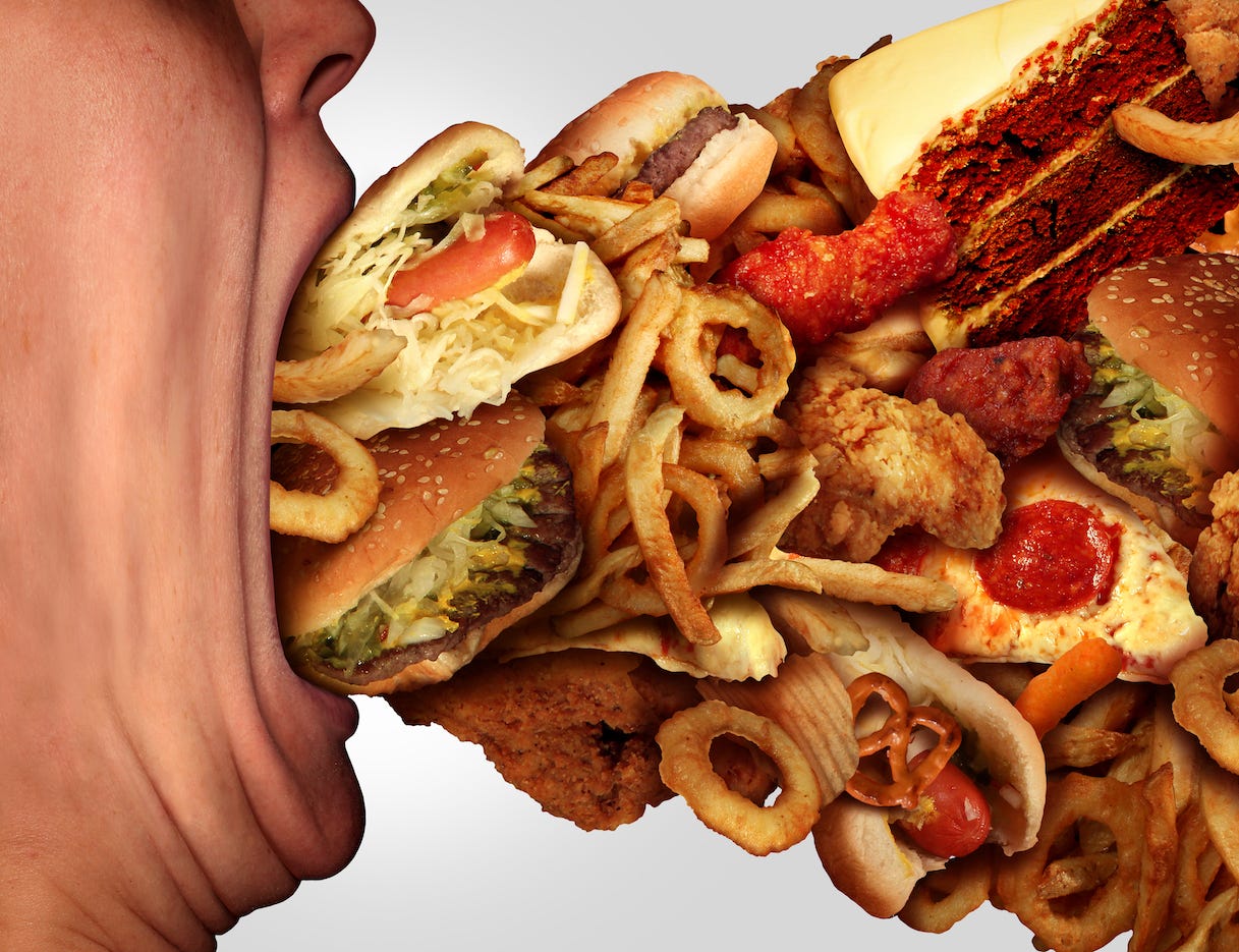 We waste more food by overeating than directly throwing it away -